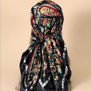 Floral print paisley fashion scarf